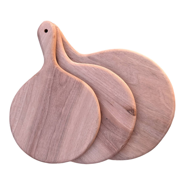 Moroccan Walnut Round Chopping Board: Handmade and Practical - handmade by Moroccantastics - wood work