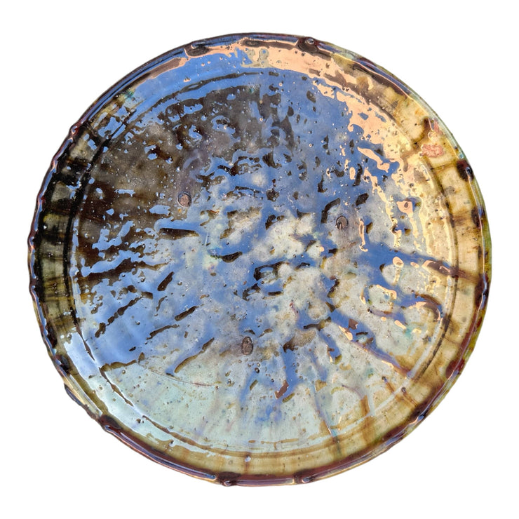 Discover Authentic Tamegroute Ochre Glazed Pottery: Set of 6 Plates