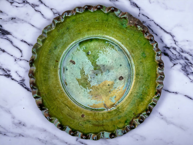 Tamegroute Fruit Bowls, Tamegroute Bowls Green Glazed Pottery
