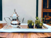 Handcrafted Moroccan Teapot & Tray Set