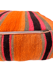 Authentic Moroccan charm in every thread. Unstuffed Berber rug pouf, crafted from 100% wool for warmth and comfort. A historic touch with a Moroccan pattern, ready for your personalization. Smooth zipper for easy customization. Embrace the authenticity delivered to your doorstep.