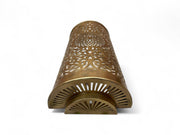 Set of 2 Moroccan Brass Wall Sconces – Handmade Boho Wall Lights for Bedroom, Hallway, or Living Room Decor