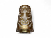 Set of 2 Handmade Moroccan Brass Wall Sconces