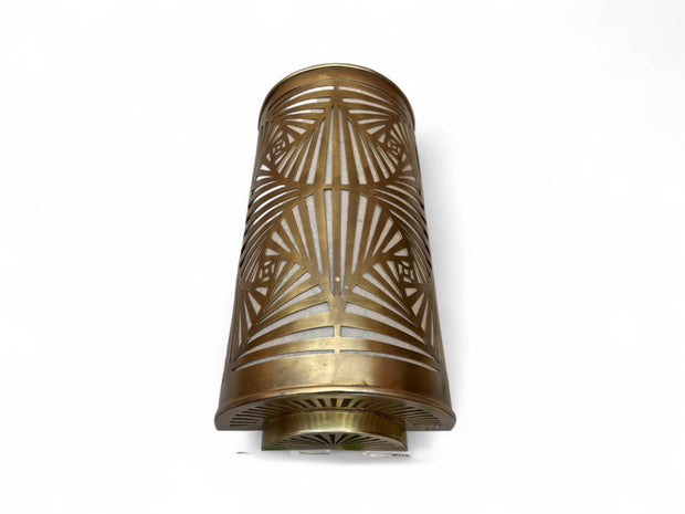 Set of 2 Handmade Moroccan Brass Wall Sconces