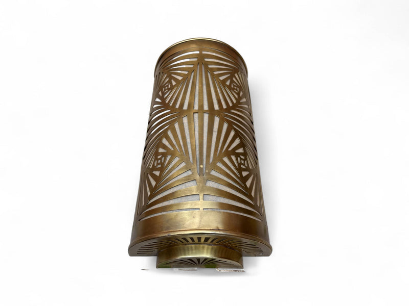 Set of 2 Handmade Moroccan Brass Wall Sconces
