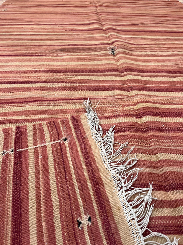 Vintage Moroccan Kilim Rug – Handwoven Wool – 200 x 98 cm