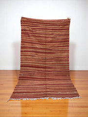 Vintage Moroccan Kilim Rug – Handwoven Wool – 200 x 98 cm