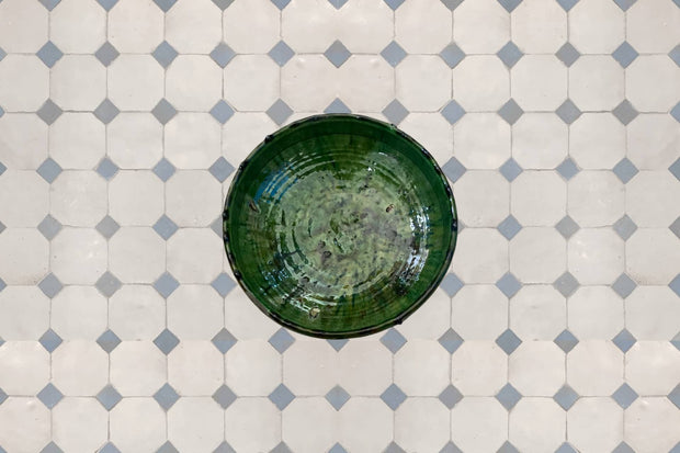 Handcrafted Light Gray & Gray Moroccan Zellige Tiles 