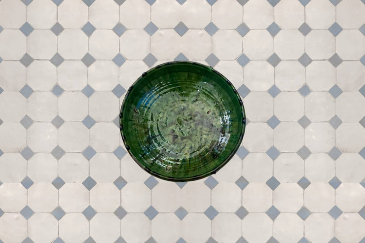 Handcrafted Light Gray & Gray Moroccan Zellige Tiles 