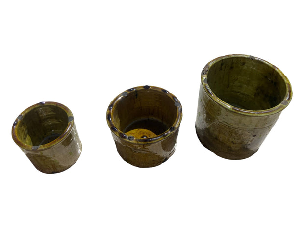 Shaded Ochre Glaze Tamegroute Planter/Pot