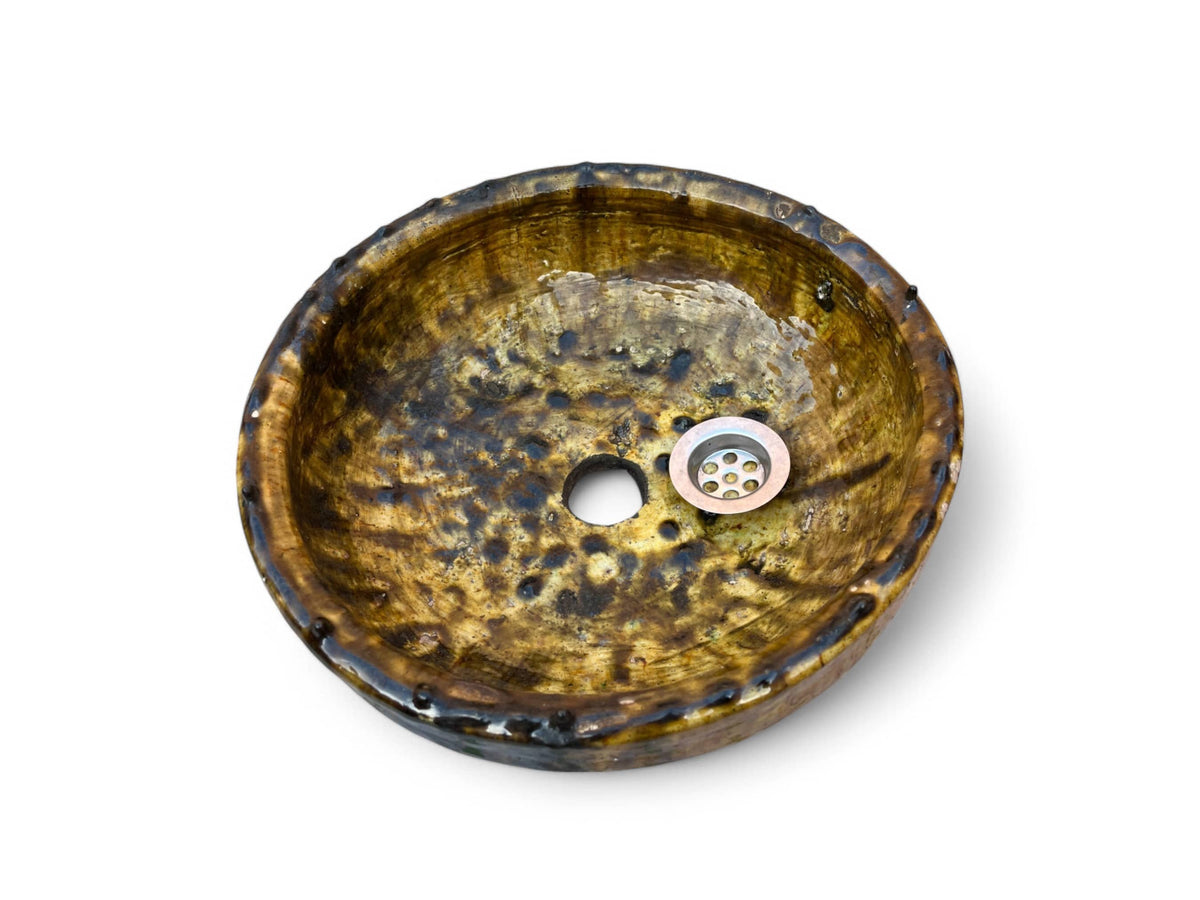 Ochre Glaze Sink