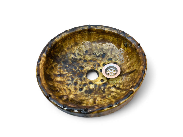 Ochre Glaze Sink