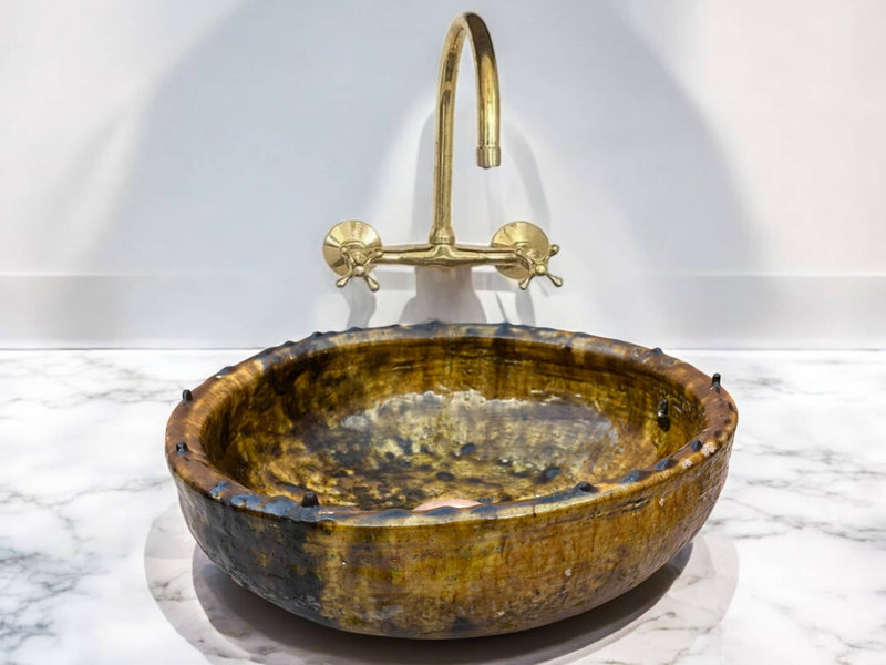 Ochre Glaze Sink