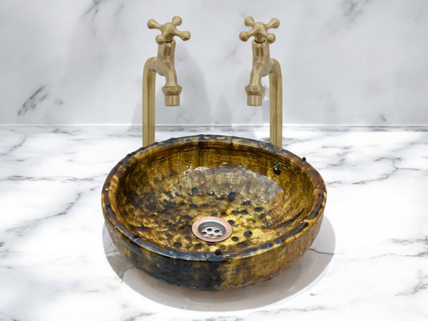 Ochre Glaze Sink