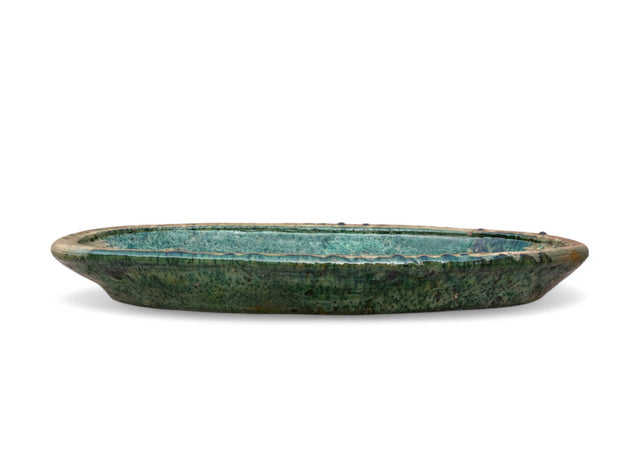 Oval Green Platter
