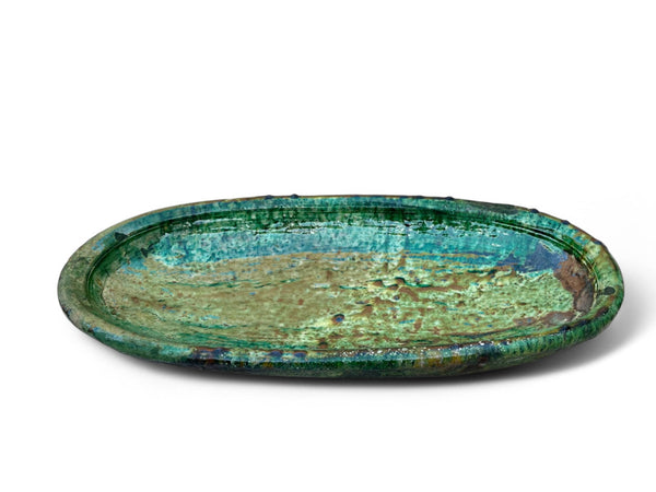 Oval Green Platter