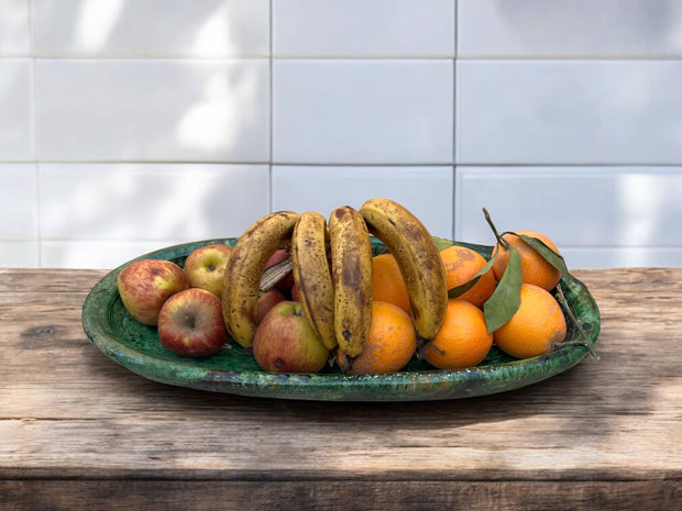 Oval Green Platter
