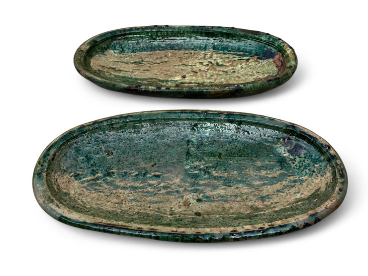 Oval Green Platter