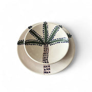 Handpainted Moroccan Plates with Palm Tree Design