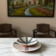 Handpainted Moroccan Plates with Palm Tree Design