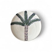 Handpainted Moroccan Plates with Palm Tree Design