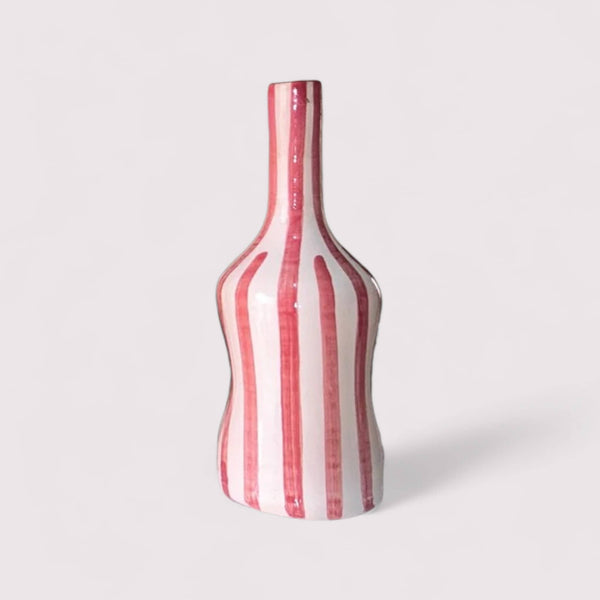 Handcrafted Striped Vase