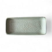  handmade and hand-engraved light green Moroccan platter 