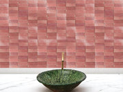 Blushing Mistress Bejmat Zellige Tile – 2"x6" Handmade Moroccan Tile