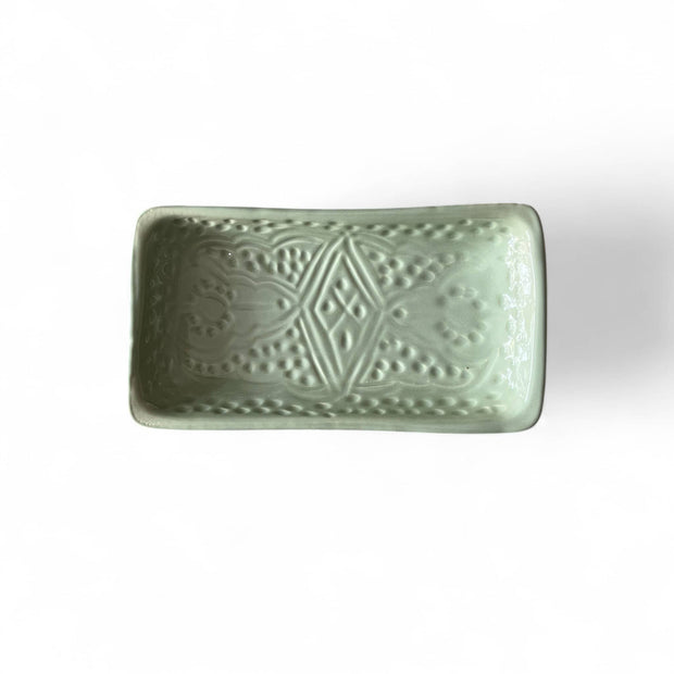Hand-Engraved Moroccan Rectangular Tray
