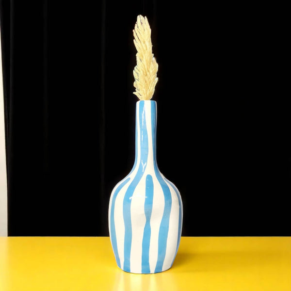 Handcrafted Striped Vase