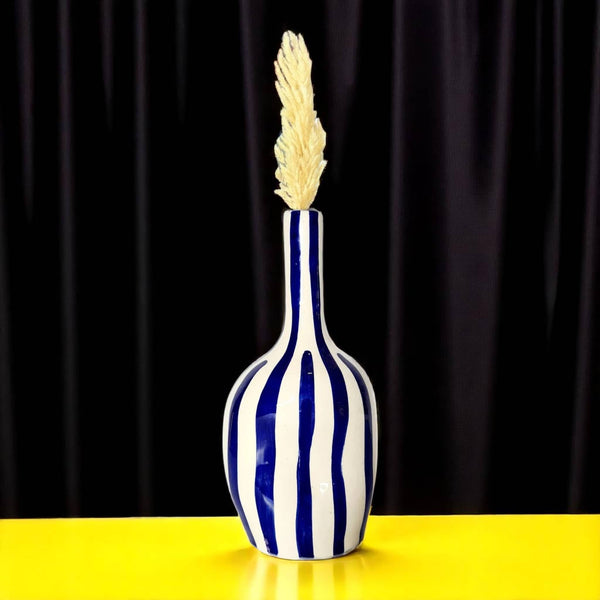Handcrafted Striped Vase