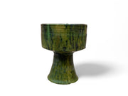 Handmade Tamegroute Pottery Candle Cup – Moroccan Artisan Scented Candle