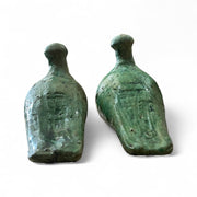 Tamegroute Green Glazed Bird Figures (Set of 2)