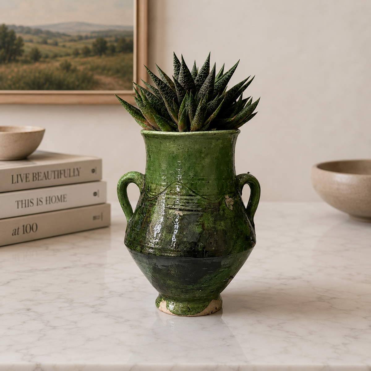 Moroccan Vintage Tamegroute Earring Vase