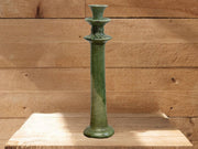 Handcrafted Moroccan Green Tamegroute Large Candlestick Holder