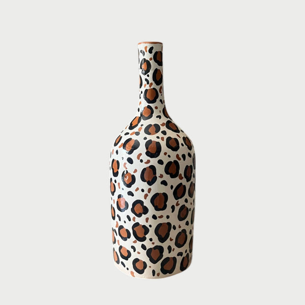 Handmade & Handpainted Leopard Print Vase (20 / 24 / 25 cm)