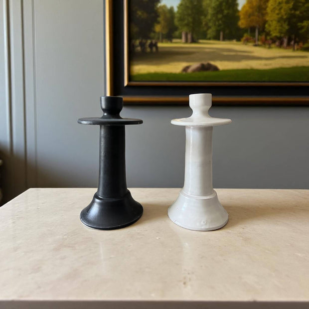 Discover Signature Style: Handmade Black or White Candle Holder (18 cm)