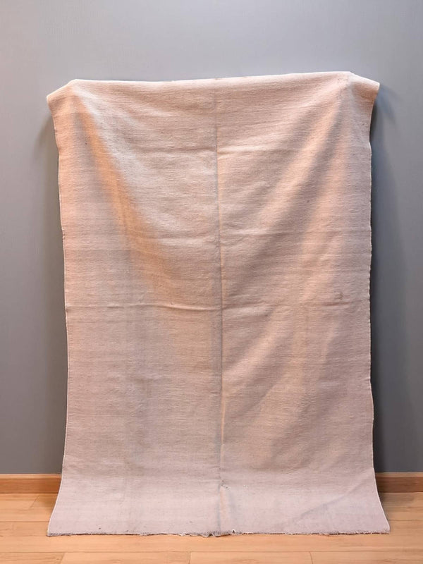 Handwoven Moroccan Wool Quilt (6.6 x 4.4 ft)