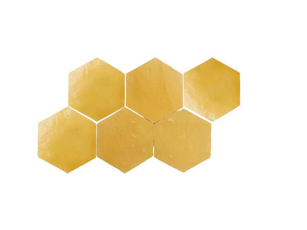 Saffron Hexagon Zellige Tiles