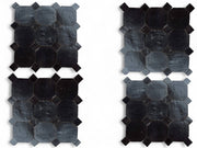 Handcrafted Black Moroccan Zellige Tiles – Octagon & Bouchon Patterns