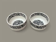 🖋️ Handmade Arabic Calligraphy Ceramic Bowl – Moroccan Artisan Tableware