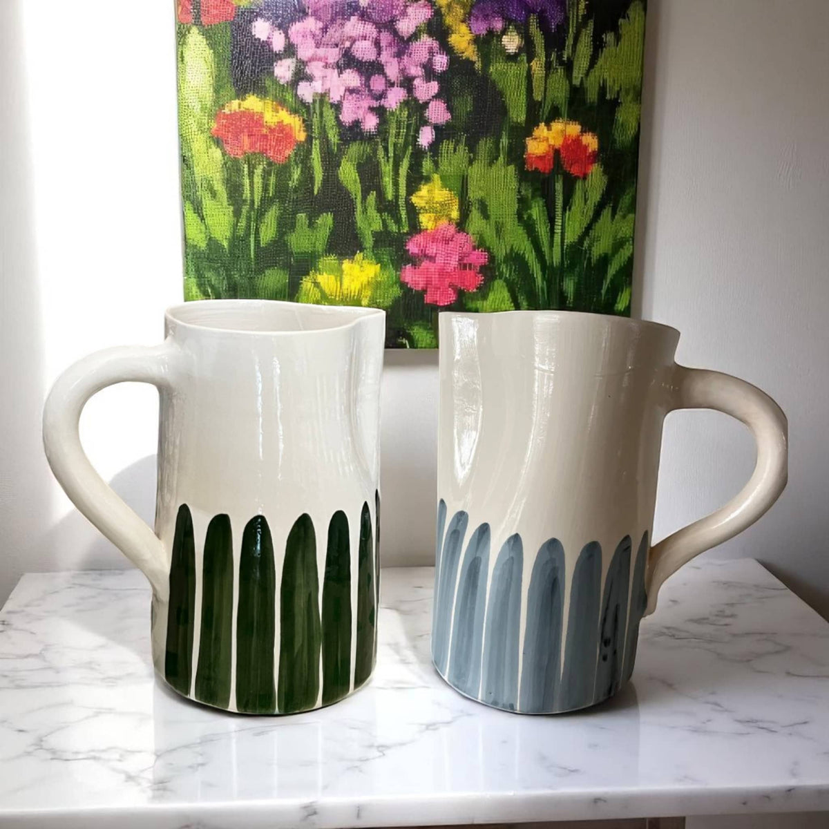  Handmade & Handpainted Carafe (18 cm)
