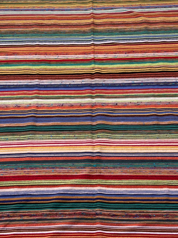 Handwoven Moroccan Cotton Throw (9.3 x 5.4 ft)