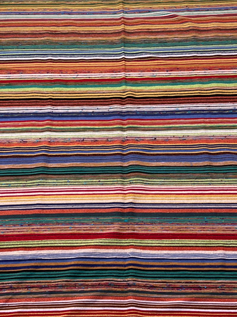 Handwoven Moroccan Cotton Throw (9.3 x 5.4 ft)