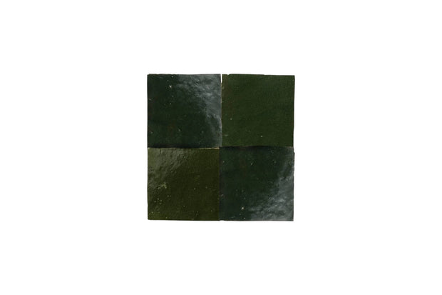 Cindered Olive Moroccan Zellige Tile – Square