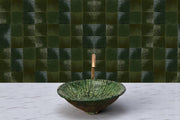 Cindered Olive Moroccan Zellige Tile – Square