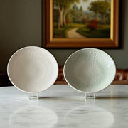 Premium Hand-Engraved Moroccan Bowls with Floral Motifs (20 cm Diameter)