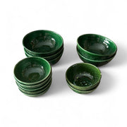 Premium Hand-Engraved Emerald Green Moroccan Bowl (Available in 2 Sizes)