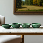 Premium Hand-Engraved Emerald Green Moroccan Bowl (Available in 2 Sizes)