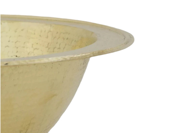 Handcrafted Moroccan Brass Drop-In Bathroom Sink